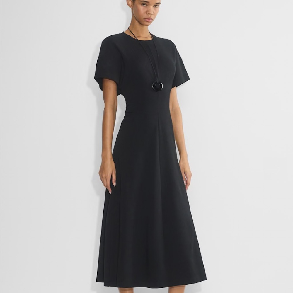 Elegant Black Midi Dress